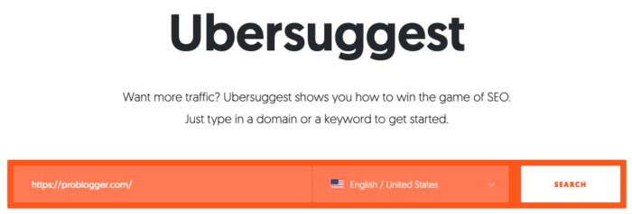 Ubersuggest