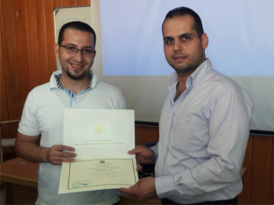 المدرب محمد زياد الوتار يقدم محاضرة بناء الفريق في جامعة دمشق