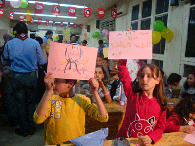 سوريا - اللاذقية 2010: ورشة عمل (حدد هدفك)للاطفال حلقت بأهدافهم كالربيع 