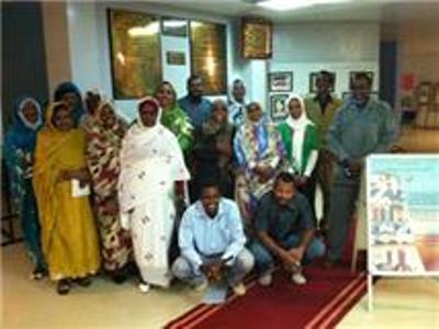 السودان - الخرطوم: مجموعة من المدربين الجدد يقيمون أول ورشة تدريبية لهم
