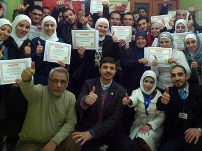 سوريا - دمشق: إختتام دورة جديدة في دبلوم البرمجة اللغوية العصبية  للمدرب أحمد خير السعدي