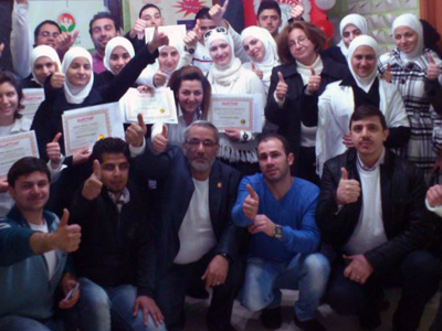 سوريا - دمشق: حملة تدريب وتأهيل مليون شاب سوري مجاناً توجه رسالة محبة إلى السوريين