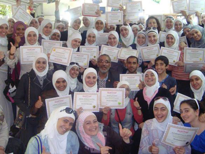 سوريا - دمشق: اختتام  دورة مميزة جداً في "دبلوم البرمجة اللغوية العصبية" للمدرب عزام القاسم