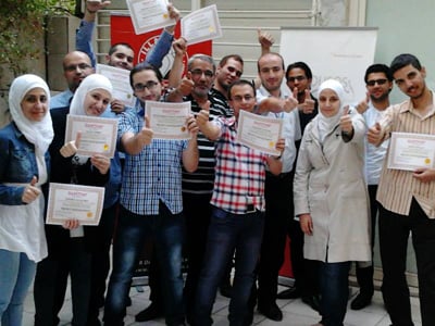 سوريا - دمشق: اختتام دورة "إدارة المشاريع" للمدرب همام هندي والمدربة يمان خباز