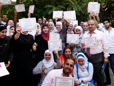 سورية - دمشق:  اختتام دورة دبلوم البرمجة اللغوية العصبية "بياض الياسمين" للمدربة هنا الأشكي