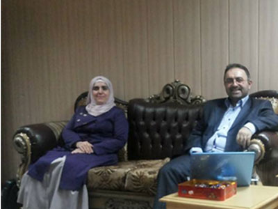 العراق - كركوك: لقاء للمدرب آريان كريم مع مديرة أكاديمية الشرق العالمية