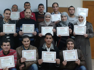 سوريا - دمشق: إنتهاء دورة الصحة والسلامة المهنية في المنشآت للمدرب أحمد خير السعدي