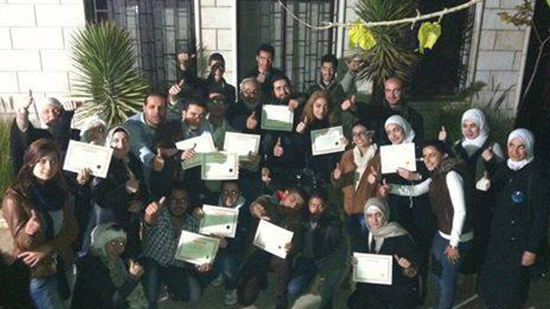 سوريا - دمشق: إنتهاء دورة البرمجة اللغوية العصبية للمدرب الإستشاري د.محمد عزام القاسم