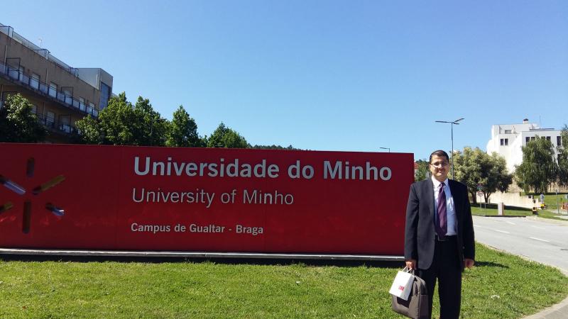 مبارك للدكتور علاء صالحاني اختياره للتدريس ضمن جامعة Minho الحكومية في البرتغال