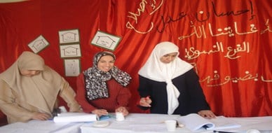 Algeria-Biskra: "Life Management" course by trainer Aisha Lezek using for the first time Accelerated Learning Techniques.