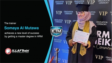 ILLAFTrain congratulates the trainer Somaya Al Mutawa for obtaining a master's degree in Human Resources Management