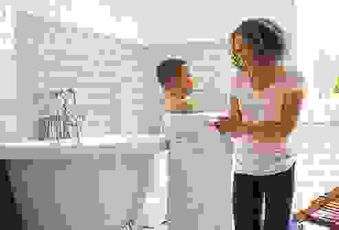 مناشف الحمّام، (كلّ بضعة استخدامات) مناشف الحمّام، (كلّ بضعة استخدامات)