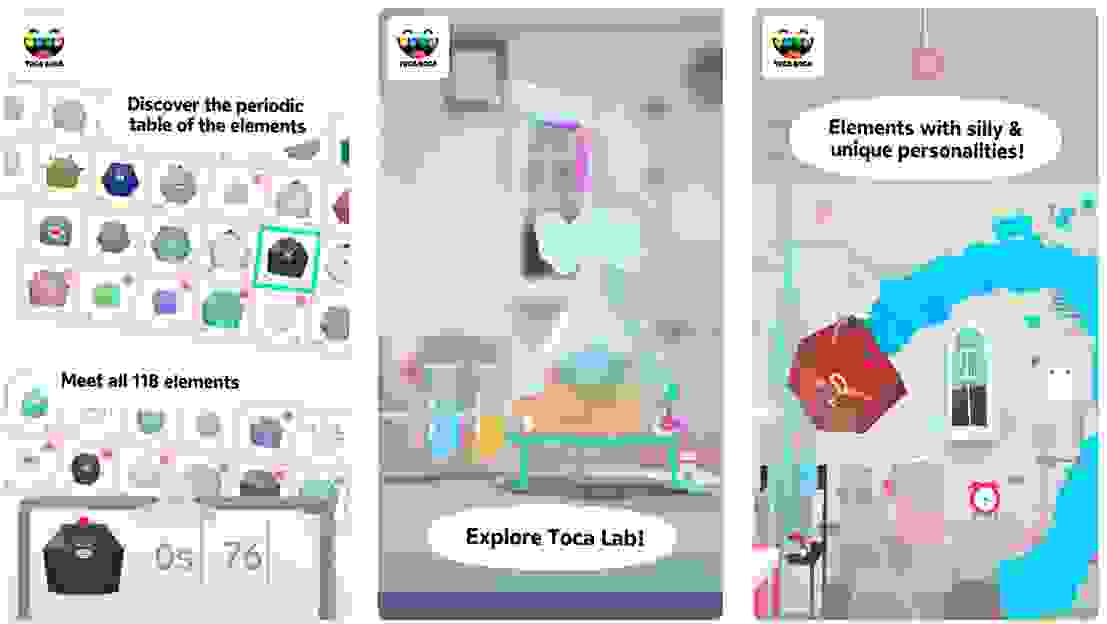 تطبيق Toca Lab: Elements