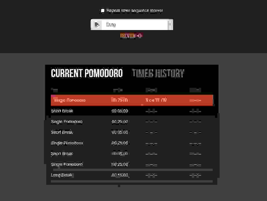تطبيق Marinara Timer - Settings