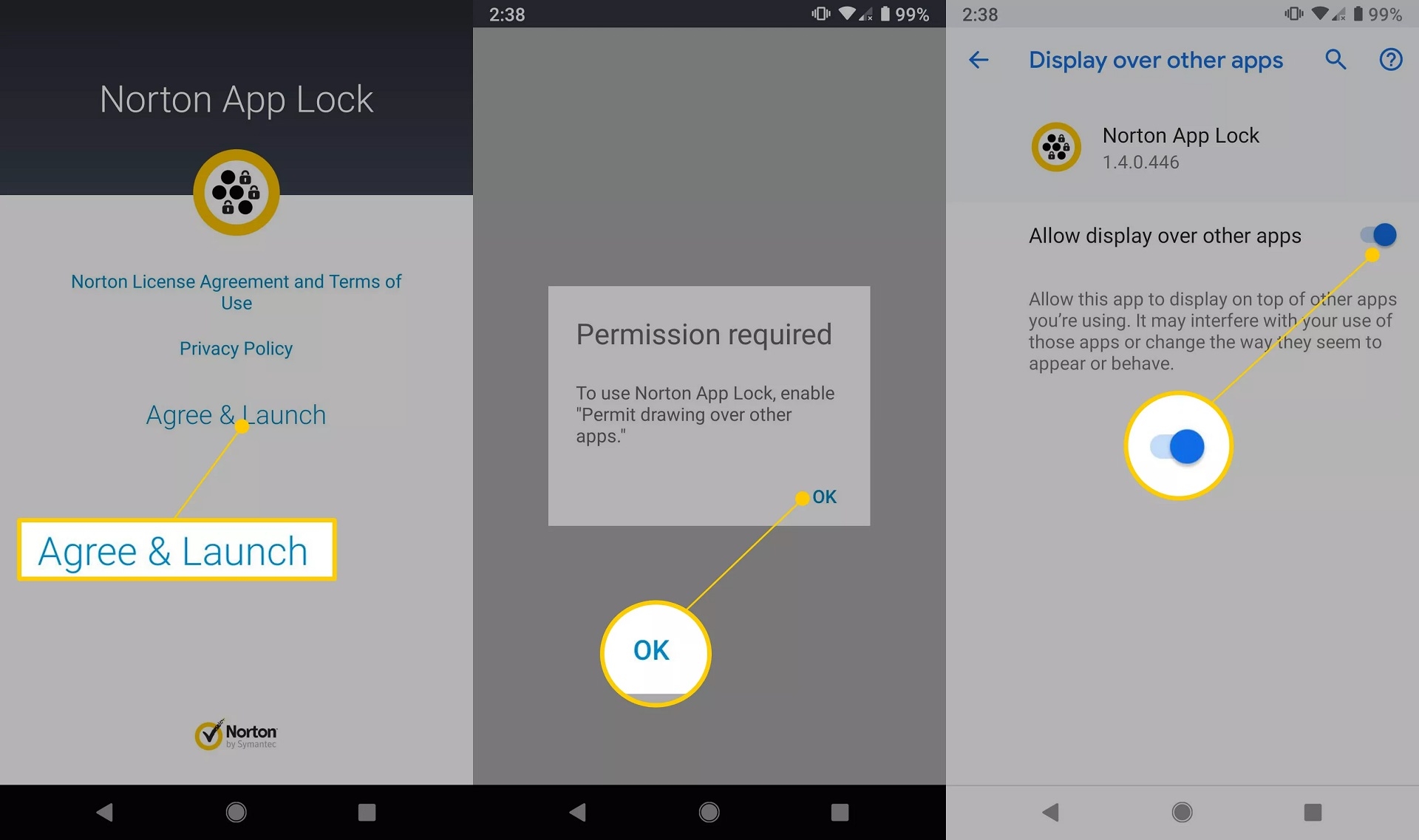 كيفية تعيين كلمة المرور للتطبيقات باستخدام تطبيق Norton App Lock في أندرويد