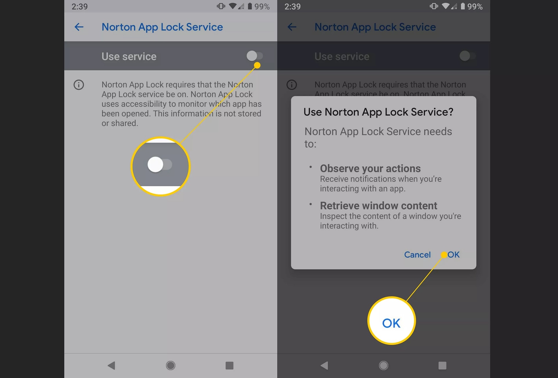 كيفية تعيين كلمة المرور للتطبيقات باستخدام تطبيق Norton App Lock في أندرويد كيفية تعيين كلمة المرور للتطبيقات باستخدام تطبيق Norton App Lock في أندرويد