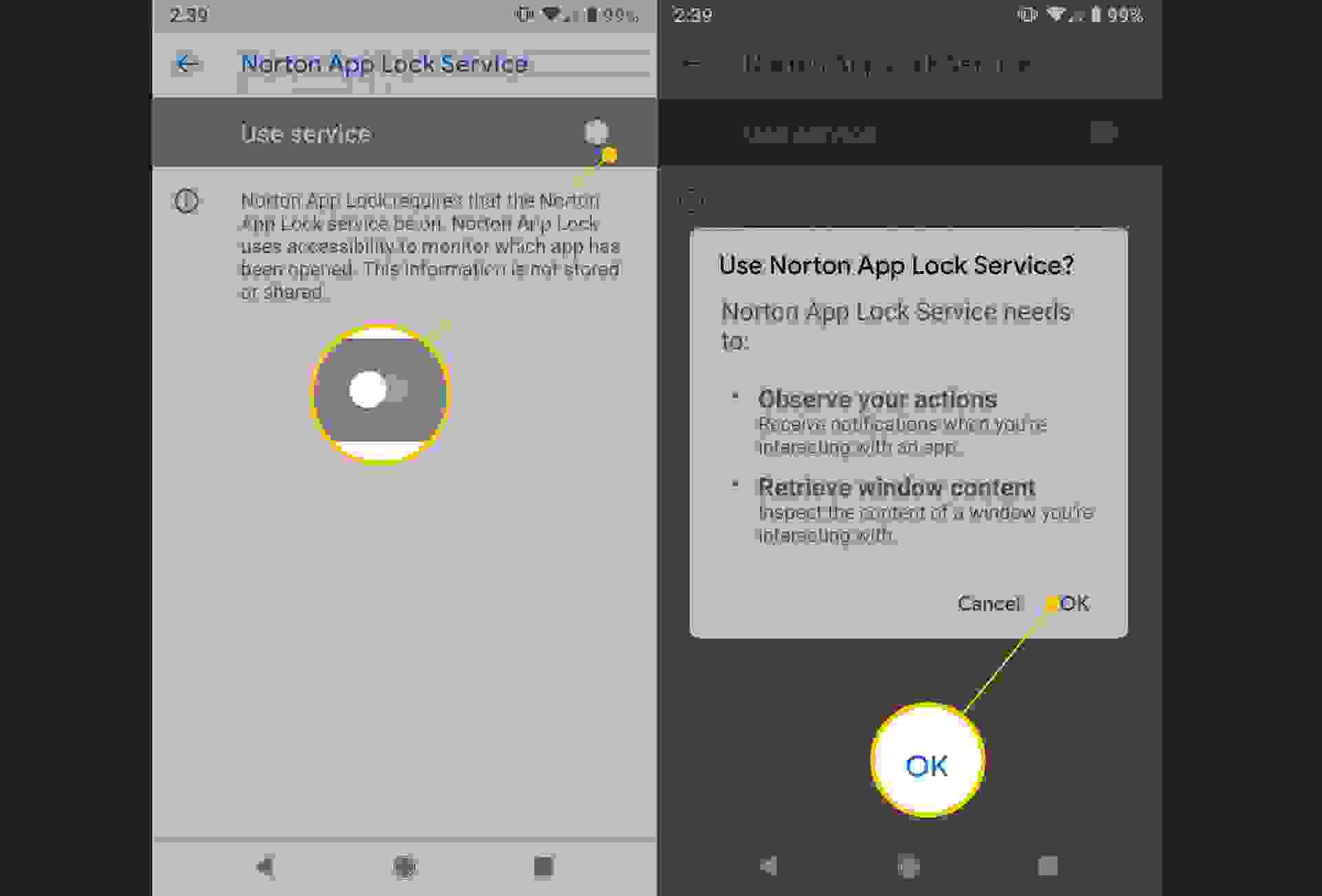 كيفية تعيين كلمة المرور للتطبيقات باستخدام تطبيق Norton App Lock في أندرويد