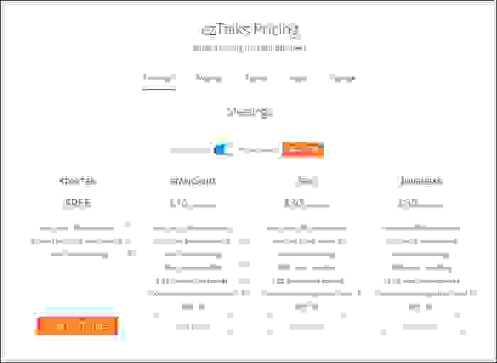 خطة الدفع السنوية في EZTalks
